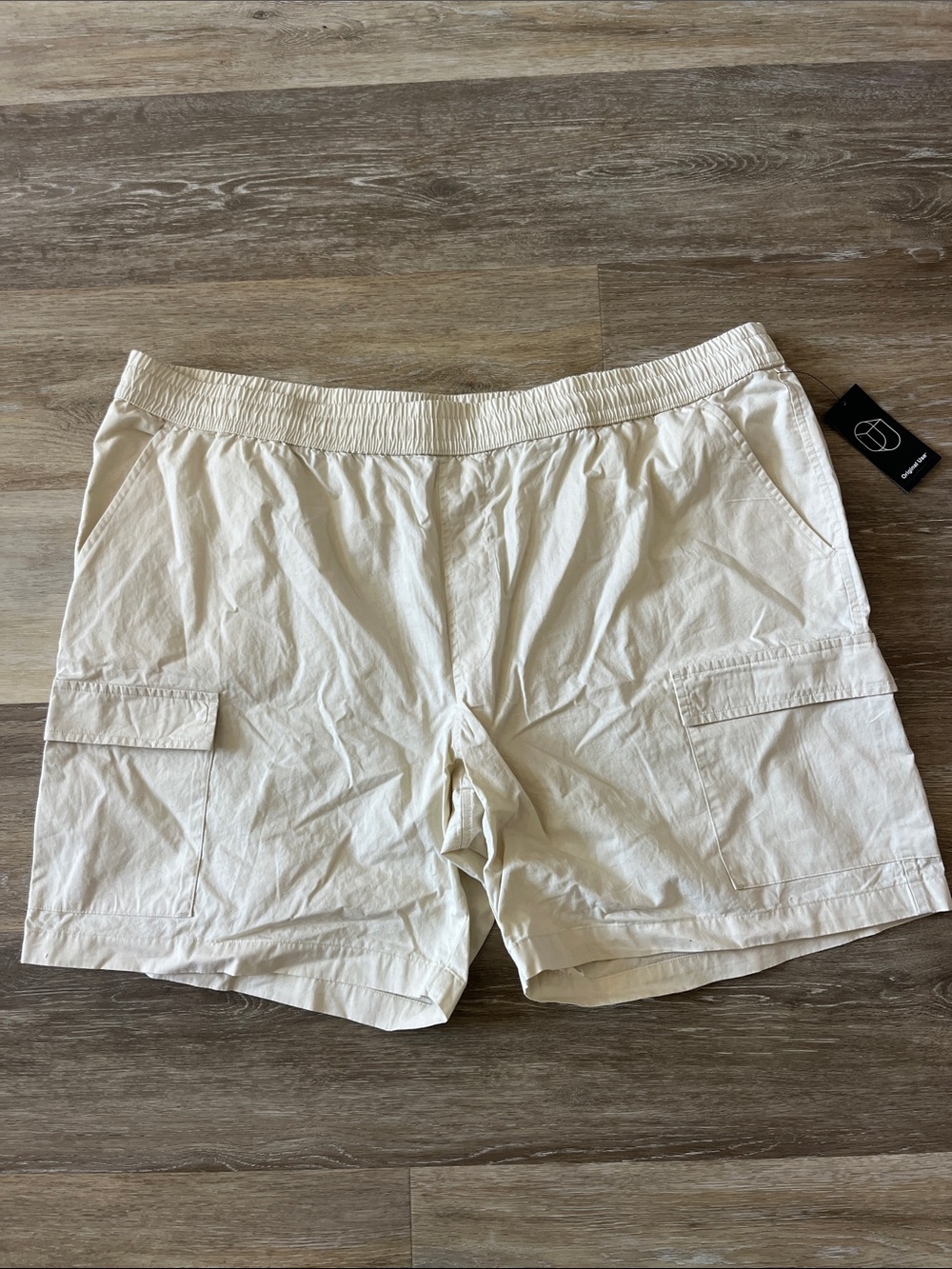 NWT Original Use Men's Utility Cargo Shorts Cream Size XXL